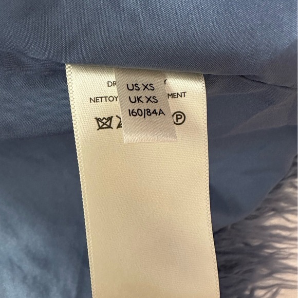 Free People Renata Fur Coat Jacket Blue Oversized Taylor Swift Size XS Blue - Picture 8 of 15